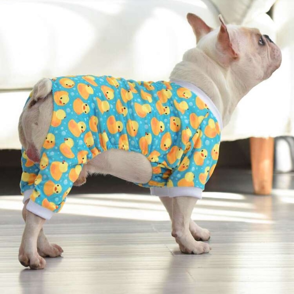 Duck Print Dog Pajamas